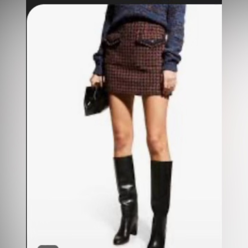 Veronica Beard Adriel Skirt, new with tags, size 8, Cognac Multi: $180